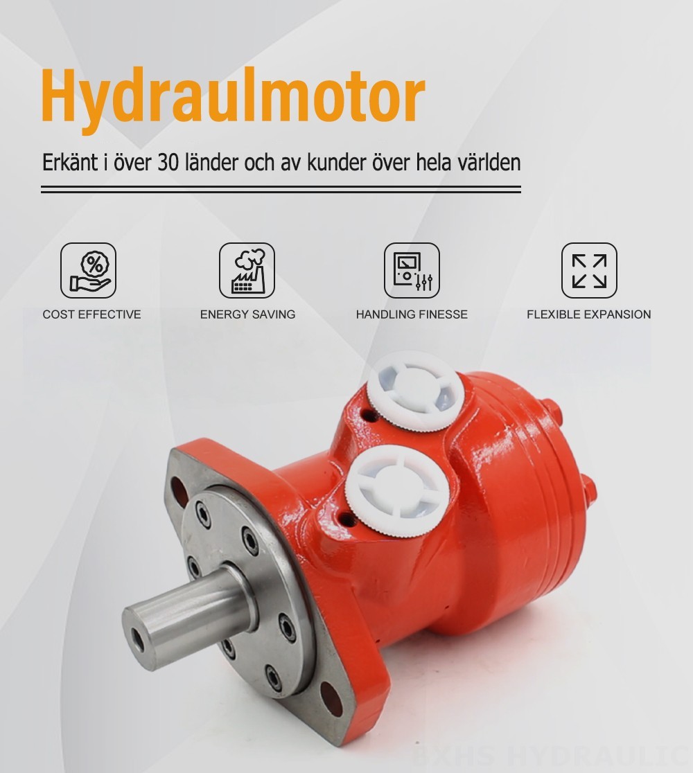 BMP-cykloidhydraulmotor 50 cc/varv 38 L/min hydraulmotor